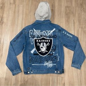 Men’s L LIMITED EDITION Denim Raider’s hooded Jacket